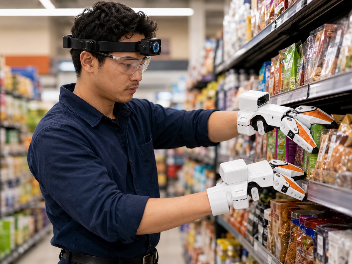 Approved supermarket shelf restocking task